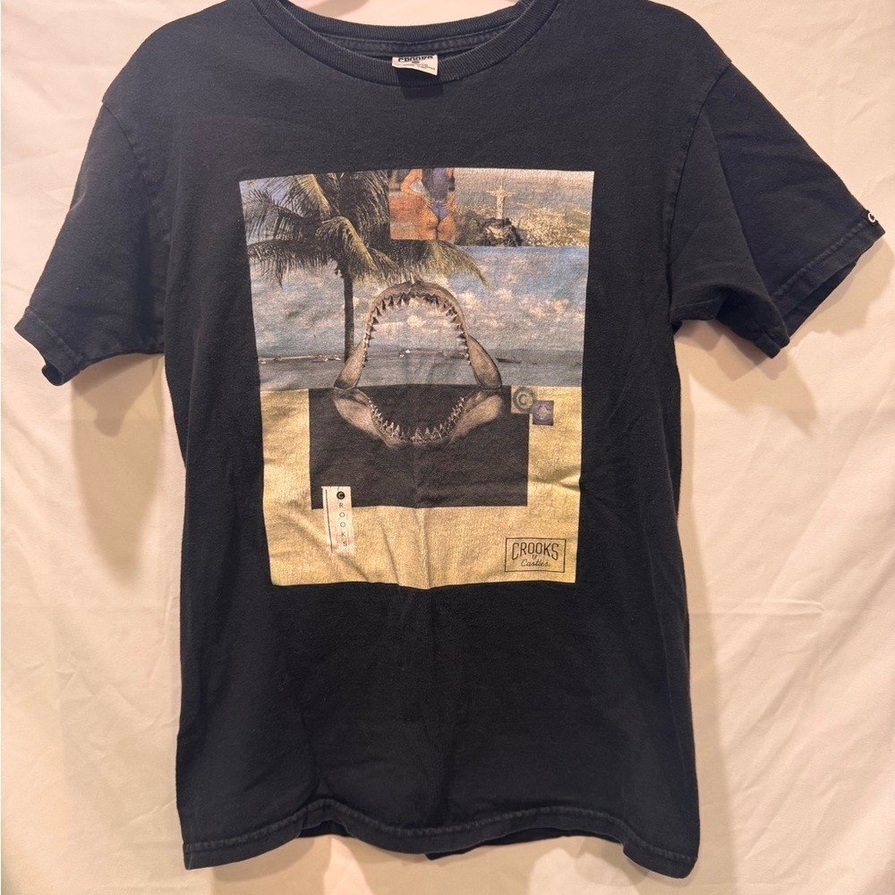 Crooks & Castles Black Cotton T-Shirt